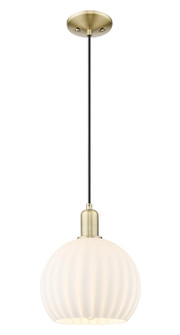 Arcadia One Light Mini Pendant in Antique Brass (405|716-1P-AB-G1217-10WV)