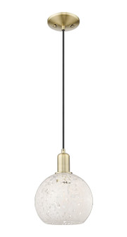 Arcadia One Light Mini Pendant in Antique Brass (405|716-1P-AB-G1216-8WM)