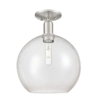Arcadia One Light Semi-Flush Mount in Brushed Satin Nickel (405|716-1C-SN-G124-12)