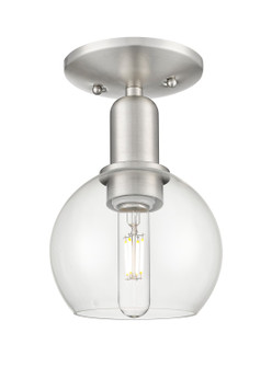 Arcadia One Light Semi-Flush Mount in Brushed Satin Nickel (405|716-1C-SN-G122-6)