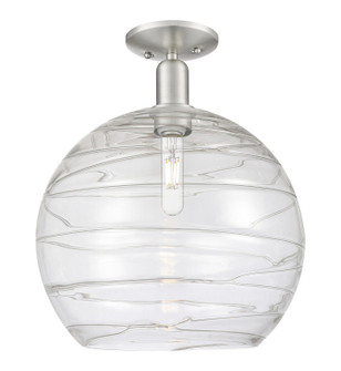 Arcadia One Light Semi-Flush Mount in Brushed Satin Nickel (405|716-1C-SN-G1213-14CL)