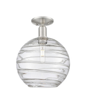 Arcadia One Light Semi-Flush Mount in Brushed Satin Nickel (405|716-1C-SN-G1213-12CL)