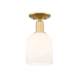 Arcadia One Light Semi-Flush Mount in Satin Gold (405|716-1C-SG-G558-6GWH)