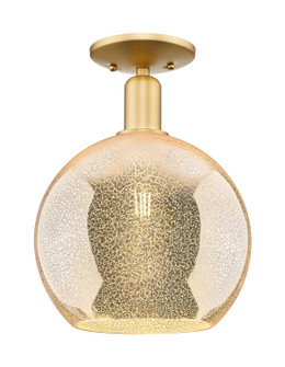 Arcadia One Light Semi-Flush Mount in Satin Gold (405|716-1C-SG-G128-10)