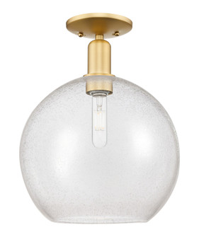 Arcadia One Light Semi-Flush Mount in Satin Gold (405|716-1C-SG-G124-12)