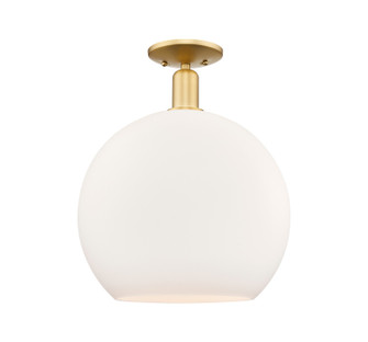 Arcadia One Light Semi-Flush Mount in Satin Gold (405|716-1C-SG-G121-14)