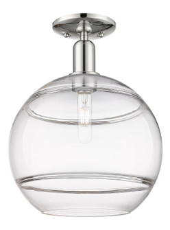 Arcadia One Light Semi-Flush Mount in Polished Nickel (405|716-1C-PN-G556-12CL)