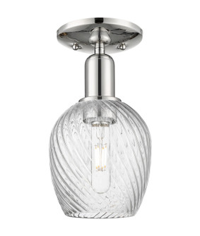 Arcadia One Light Semi-Flush Mount in Polished Nickel (405|716-1C-PN-G292)