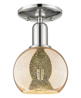 Arcadia One Light Semi-Flush Mount in Polished Nickel (405|716-1C-PN-G128-6)