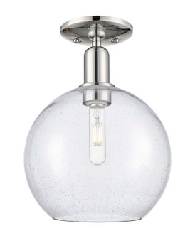 Arcadia One Light Semi-Flush Mount in Polished Nickel (405|716-1C-PN-G124-10)