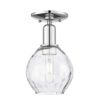 Arcadia One Light Semi-Flush Mount in Polished Chrome (405|716-1C-PC-G362)