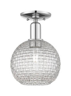 Arcadia One Light Semi-Flush Mount in Polished Chrome (405|716-1C-PC-G122C-8CL)