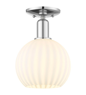 Arcadia One Light Semi-Flush Mount in Polished Chrome (405|716-1C-PC-G1217-8WV)