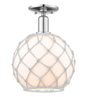 Arcadia One Light Semi-Flush Mount in Polished Chrome (405|716-1C-PC-G121-10RW)
