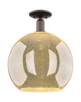 Arcadia One Light Semi-Flush Mount in Oil Rubbed Bronze (405|716-1C-OB-G128-14)