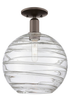 Arcadia One Light Semi-Flush Mount in Oil Rubbed Bronze (405|716-1C-OB-G1213-12CL)