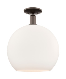 Arcadia One Light Semi-Flush Mount in Oil Rubbed Bronze (405|716-1C-OB-G121-14)