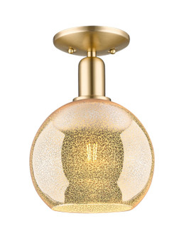 Arcadia One Light Semi-Flush Mount in Champagne Bronze (405|716-1C-CB-G128-8)