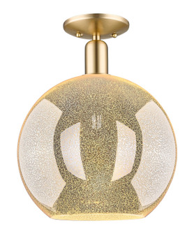 Arcadia One Light Semi-Flush Mount in Champagne Bronze (405|716-1C-CB-G128-12)