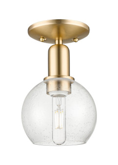 Arcadia One Light Semi-Flush Mount in Champagne Bronze (405|716-1C-CB-G124-6)