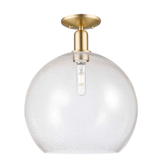 Arcadia One Light Semi-Flush Mount in Champagne Bronze (405|716-1C-CB-G124-14)