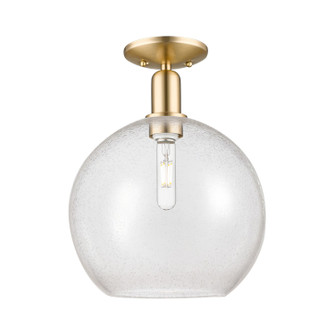 Arcadia One Light Semi-Flush Mount in Champagne Bronze (405|716-1C-CB-G124-12)