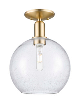 Arcadia One Light Semi-Flush Mount in Champagne Bronze (405|716-1C-CB-G124-10)