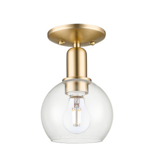 Arcadia One Light Semi-Flush Mount in Champagne Bronze (405|716-1C-CB-G122-6)
