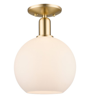 Arcadia One Light Semi-Flush Mount in Champagne Bronze (405|716-1C-CB-G121-10)