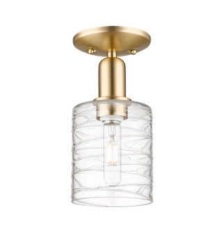 Arcadia One Light Semi-Flush Mount in Champagne Bronze (405|716-1C-CB-G1113)