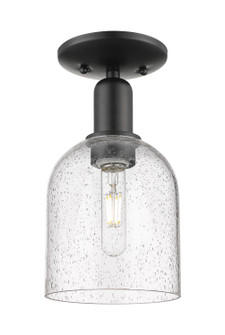 Arcadia One Light Semi-Flush Mount in Matte Black (405|716-1C-BK-G558-6SDY)