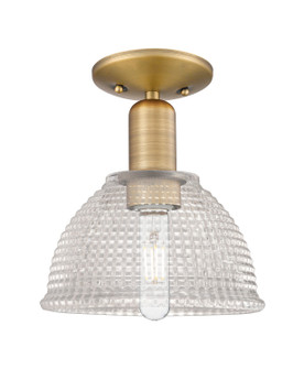 Arcadia One Light Semi-Flush Mount in Brushed Brass (405|716-1C-BB-G422)