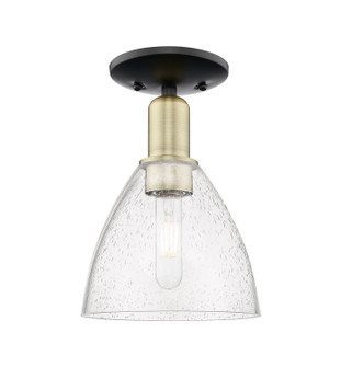 Arcadia One Light Semi-Flush Mount in Black Antique Brass (405|716-1C-BAB-GBD-754)