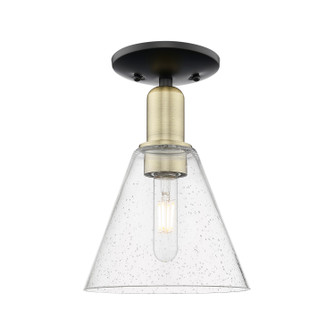 Arcadia One Light Semi-Flush Mount in Black Antique Brass (405|716-1C-BAB-GBC-84)