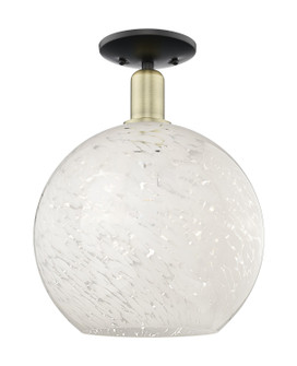 Arcadia One Light Semi-Flush Mount in Black Antique Brass (405|716-1C-BAB-G1216-12WM)