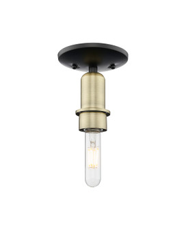 Arcadia One Light Semi-Flush Mount in Black Antique Brass (405|716-1C-BAB)