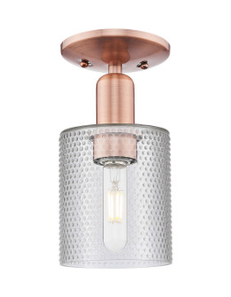 Arcadia One Light Semi-Flush Mount in Antique Copper (405|716-1C-AC-G112)
