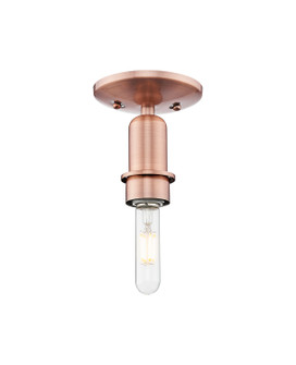 Arcadia One Light Semi-Flush Mount in Antique Brass (405|716-1C-AC)