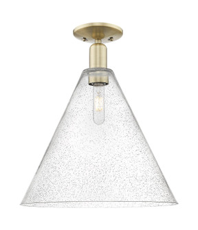 Arcadia One Light Semi-Flush Mount in Antique Brass (405|716-1C-AB-GBC-164)