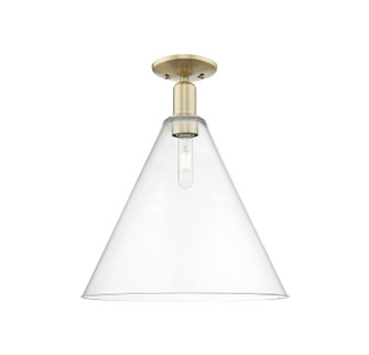 Arcadia One Light Semi-Flush Mount in Antique Brass (405|716-1C-AB-GBC-162)