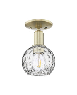 Arcadia One Light Semi-Flush Mount in Antique Brass (405|716-1C-AB-G1215-6)