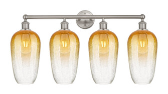 Edison Four Light Bath Vanity in Brushed Satin Nickel (405|616-4W-SN-G484-7AM)