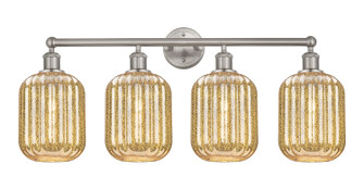 Edison Four Light Bath Vanity in Brushed Satin Nickel (405|616-4W-SN-G460-7ME)