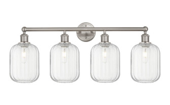 Edison Four Light Bath Vanity in Brushed Satin Nickel (405|616-4W-SN-G460-7CL)