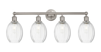 Edison Four Light Bath Vanity in Brushed Satin Nickel (405|616-4W-SN-G459-6CL)