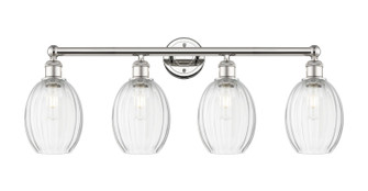 Edison Four Light Bath Vanity in Polished Nickel (405|616-4W-PN-G459-6CL)