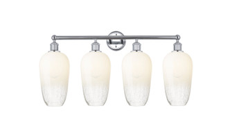 Edison Four Light Bath Vanity in Polished Chrome (405|616-4W-PC-G484-7OP)