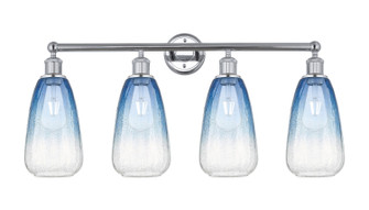 Edison Four Light Bath Vanity in Polished Chrome (405|616-4W-PC-G480-6SB)