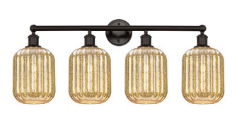 Edison Four Light Bath Vanity in Oil Rubbed Bronze (405|616-4W-OB-G460-7ME)