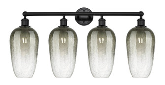 Edison Four Light Bath Vanity in Matte Black (405|616-4W-BK-G484-7SL)